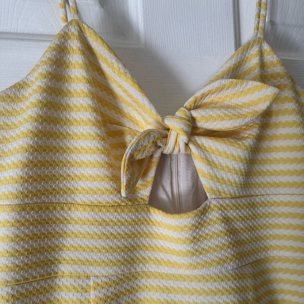 Hutch Sunny Yellow and white striped dress, size medium - Picture 3 of 7